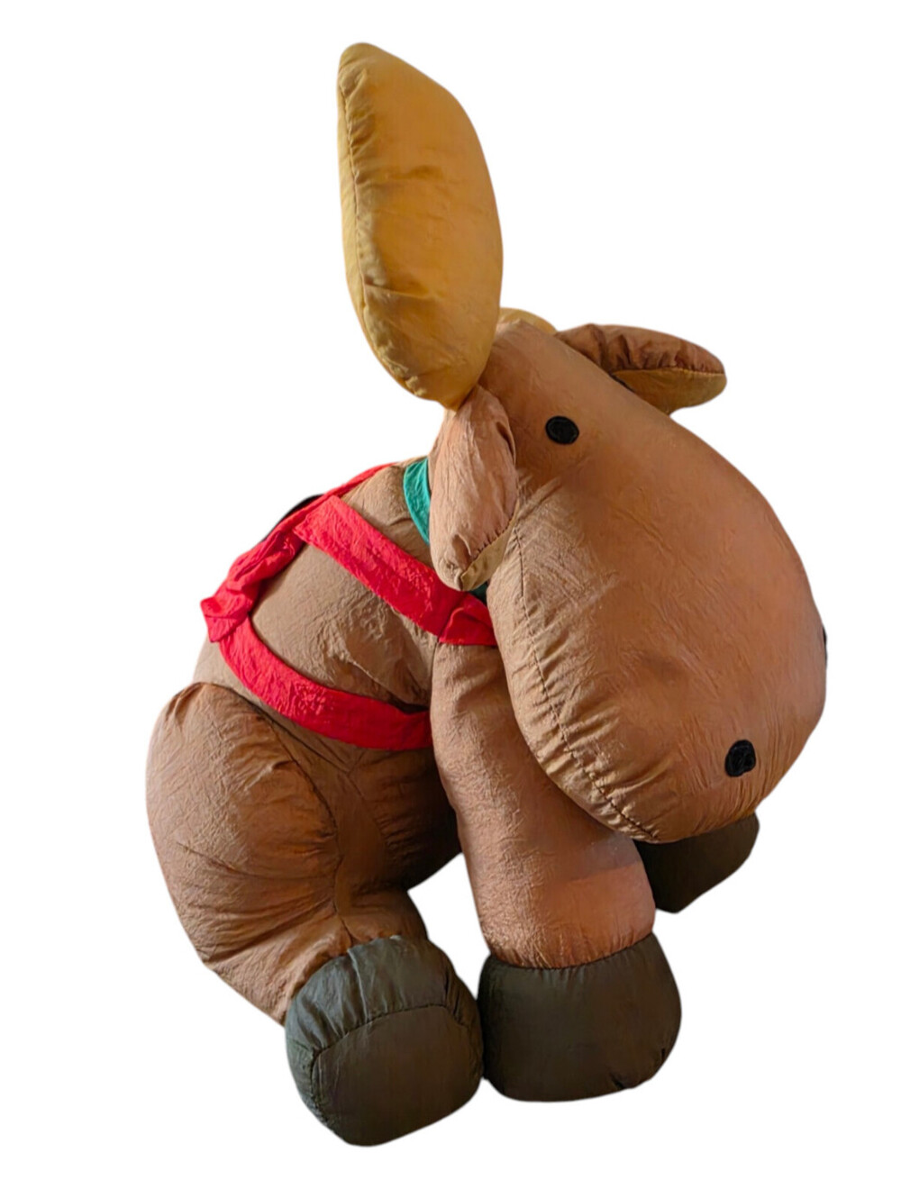 Vintage Dept 56 puffy nylon brown reindeer/moose plush toy Large